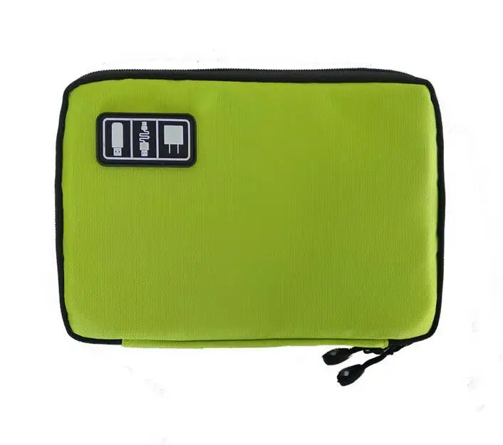 Storage Bag Electronic Accessory Organizer Portable Travel Cable Zpaxo Green