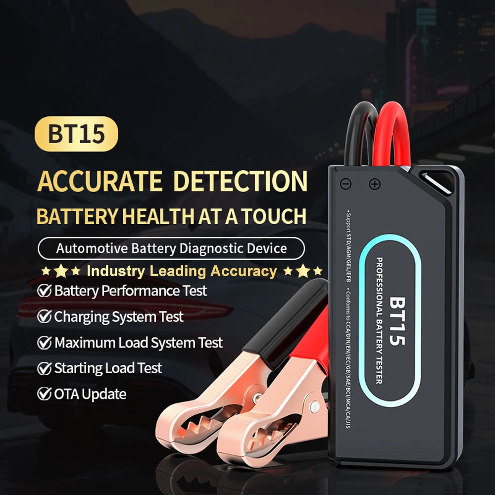 Intelligent 12V 24V Smart Battery Tester Automotive Quick Load Plug