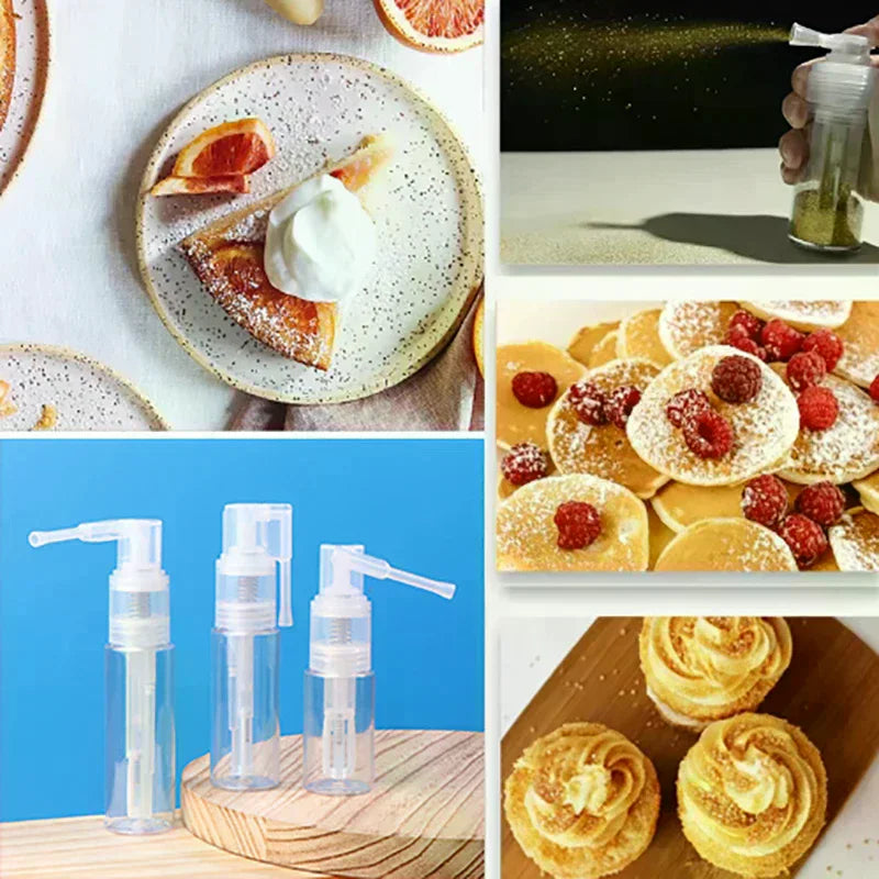 Cake Decorating Fondant Portable Dry Powder Spray Bottles 18 25 35 50 Zpaxo