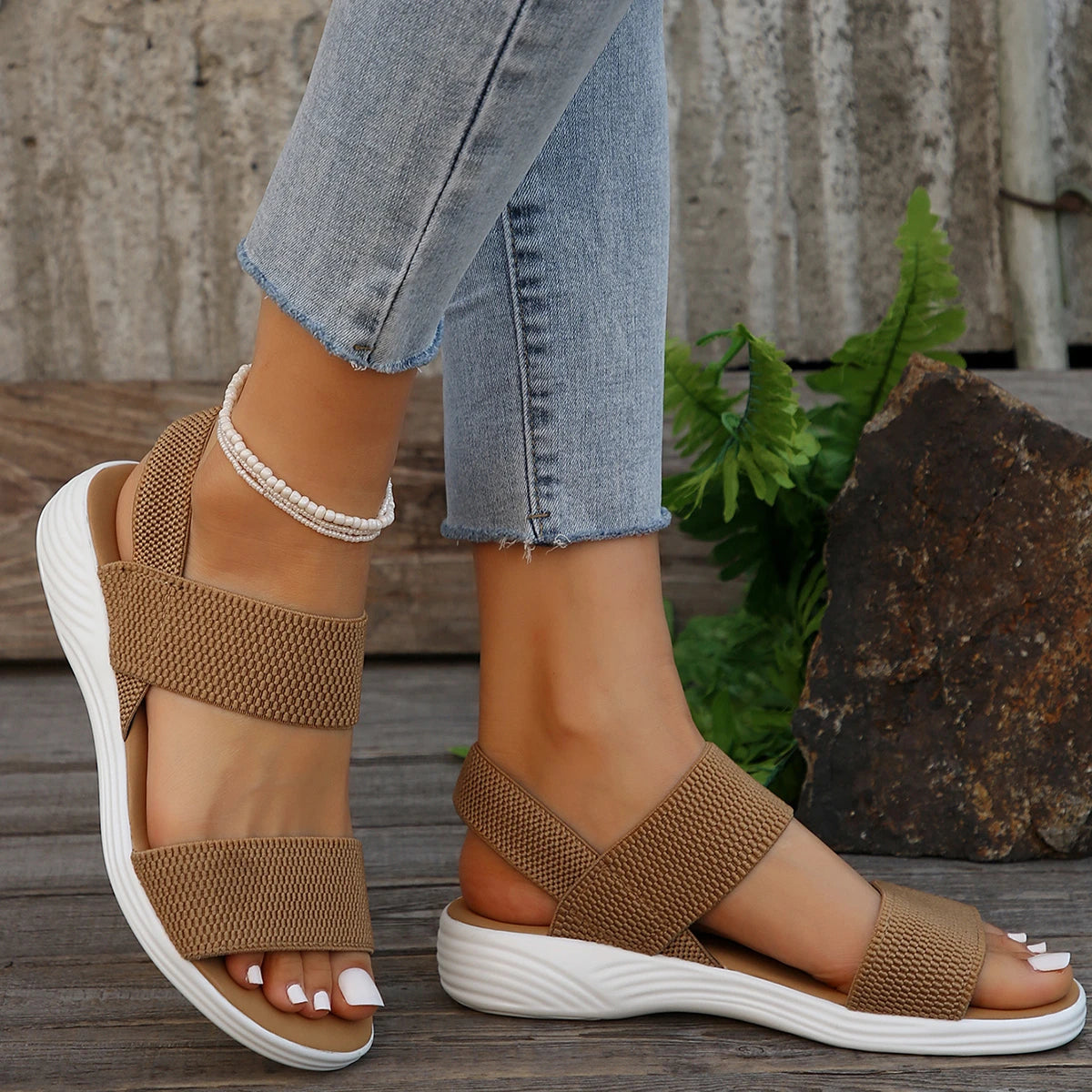 Women's Slippers Flats Lace Up Slingback Mules Shoes Designer Woman Sandals Summer 2026 Casual Cozy Designer Zapatos De Mujer Zpaxo