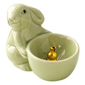 Cute Rabbit Incense Holder New Year Gift Ceramic Aroma Ornaments Incense Burner for Yoga Cabinet Living Room SPA Tea Table Zpaxo green