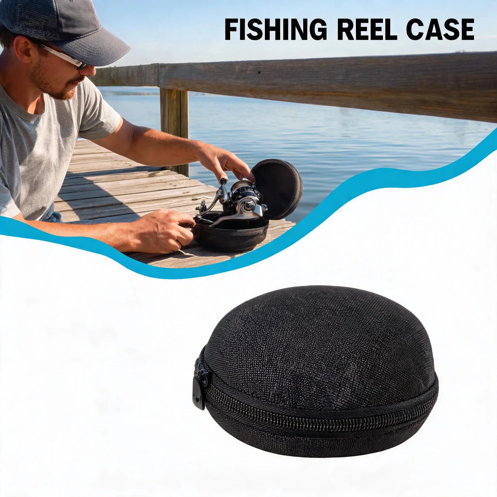 EVA Fishing Reel Bag – Protective Case for Spinning & Drum Reels