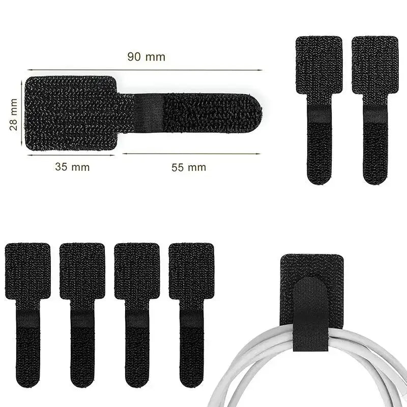 Reusable Cable Tie Fastening Mouse Wire Organizer Cord Rope Holder