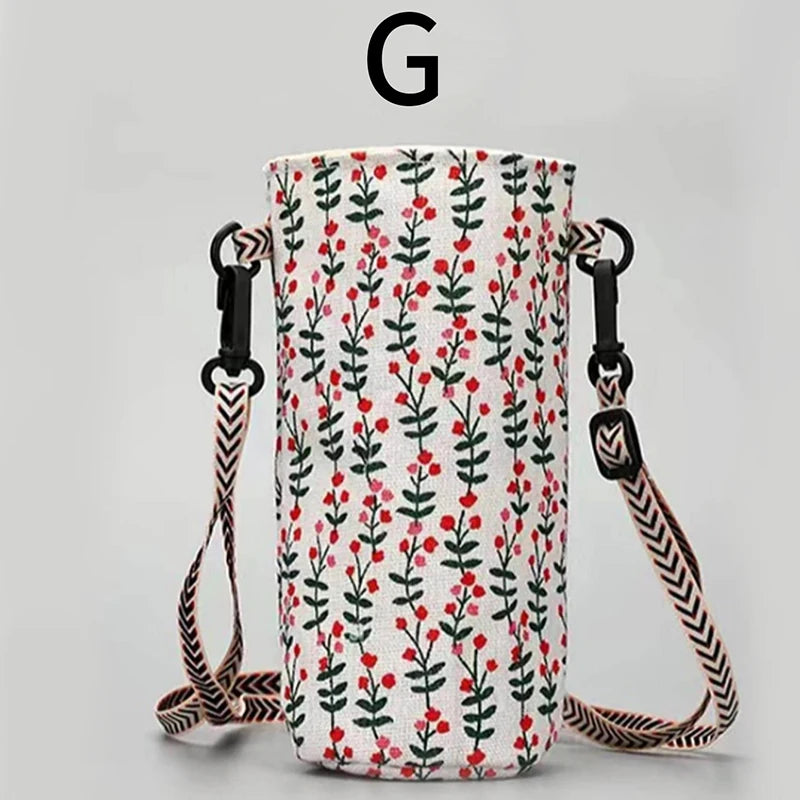 Portable Water Bottle Bag Insulated Crossbody Water Bottle Carrier Bag Holders Travel Sports Camping Zpaxo J24012025-G