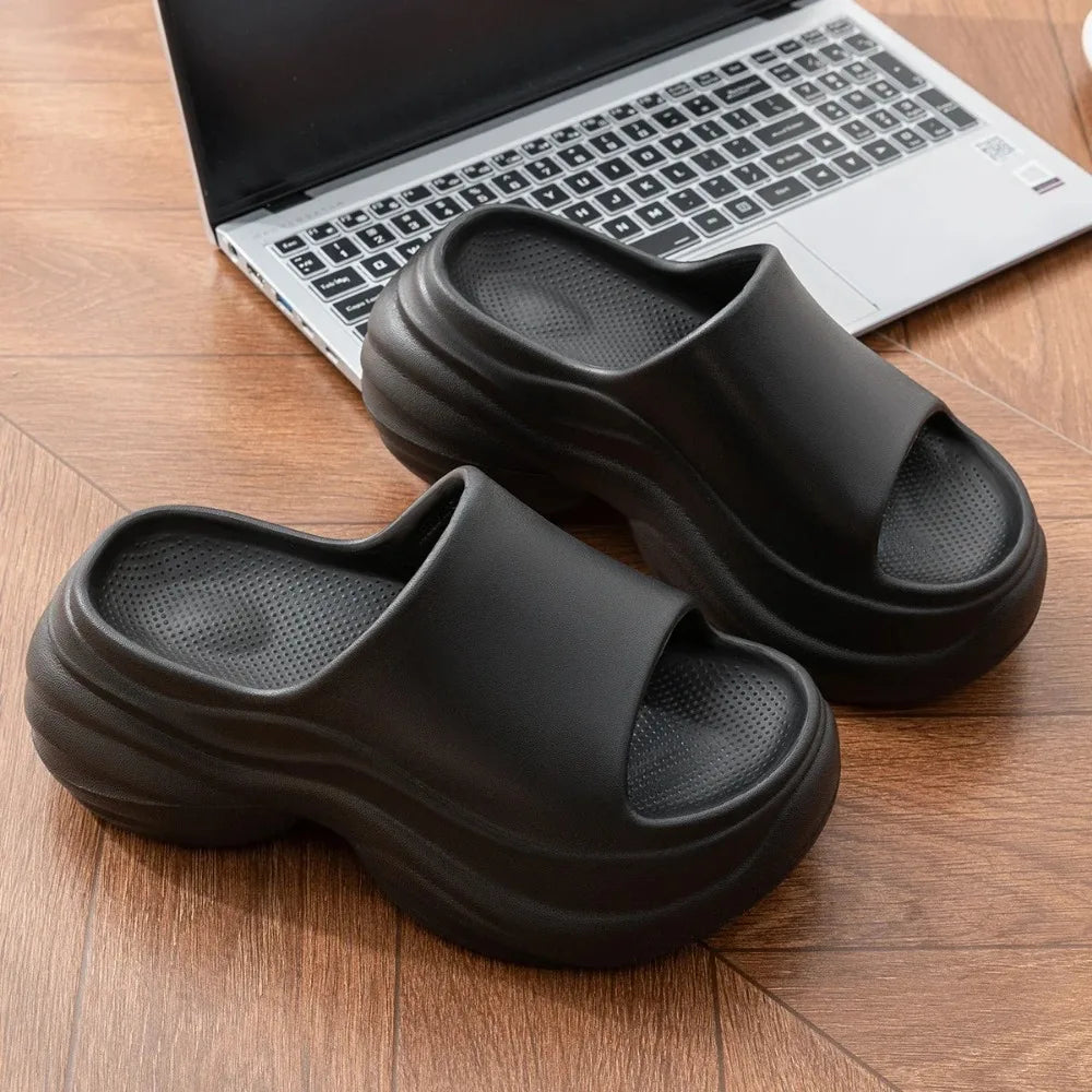 Outdoors Sturdy Anti-slip Thick-soled Women's Indoor-outdoor Slip-on