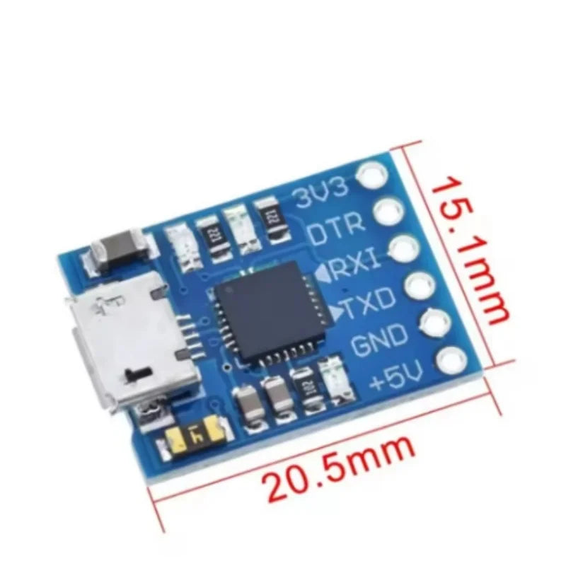 MCU2012 CP2102 USB to TTL Communication Module Mini Burner Downloader MicroType-C Zpaxo