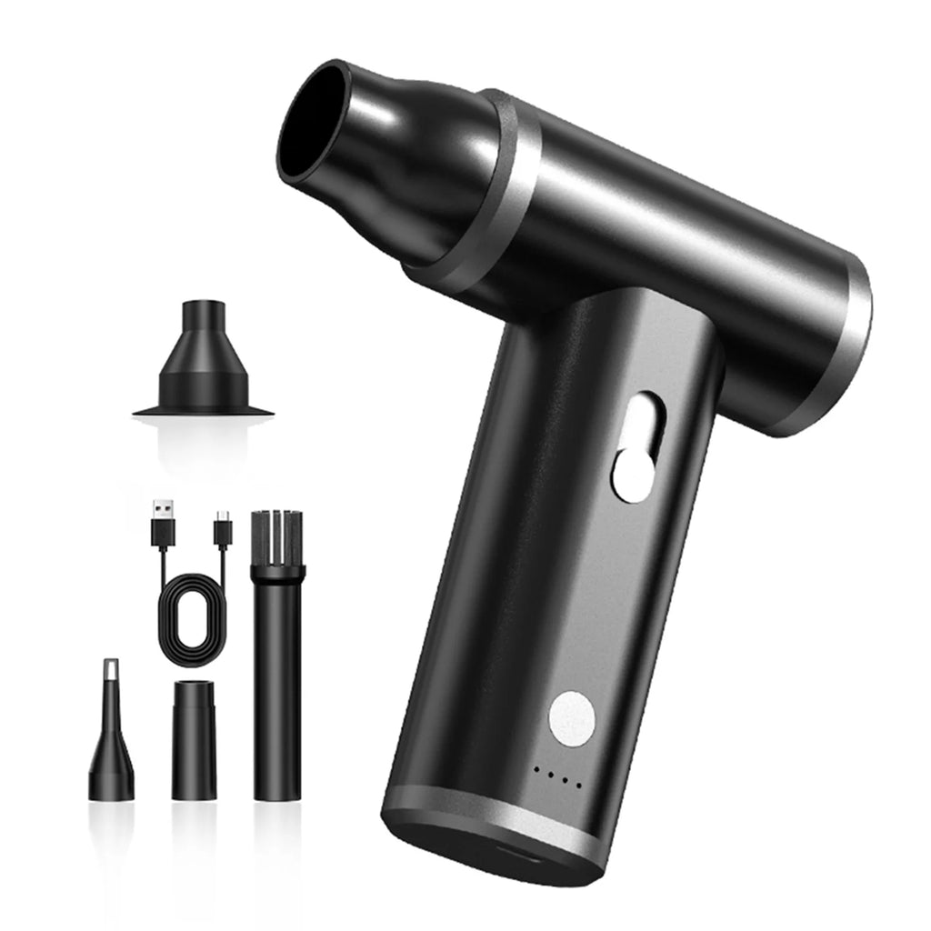 110000PRM Compressed Air Duster Brushless Motor Cordless Blower Zpaxo black