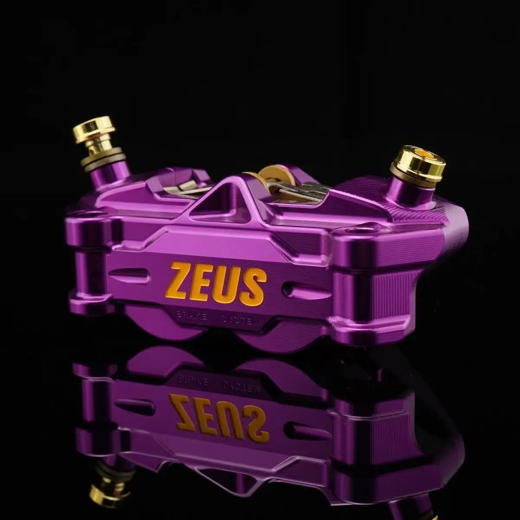 Zeus ES-432 Four-Piston Front Brake Caliper | CNC Aluminum