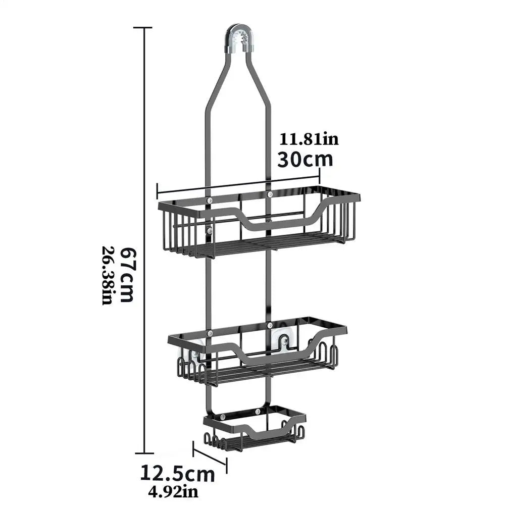Shower Shelves Bath Shower Organization With Suction Cup No Drilling Shelves for Bathroom for Home Hotel Restaurant Apartment Rv Zpaxo A CN