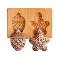 Wooden Cookie Molds 3D Embossing Stamps Baking Tools Kitchen Supplies