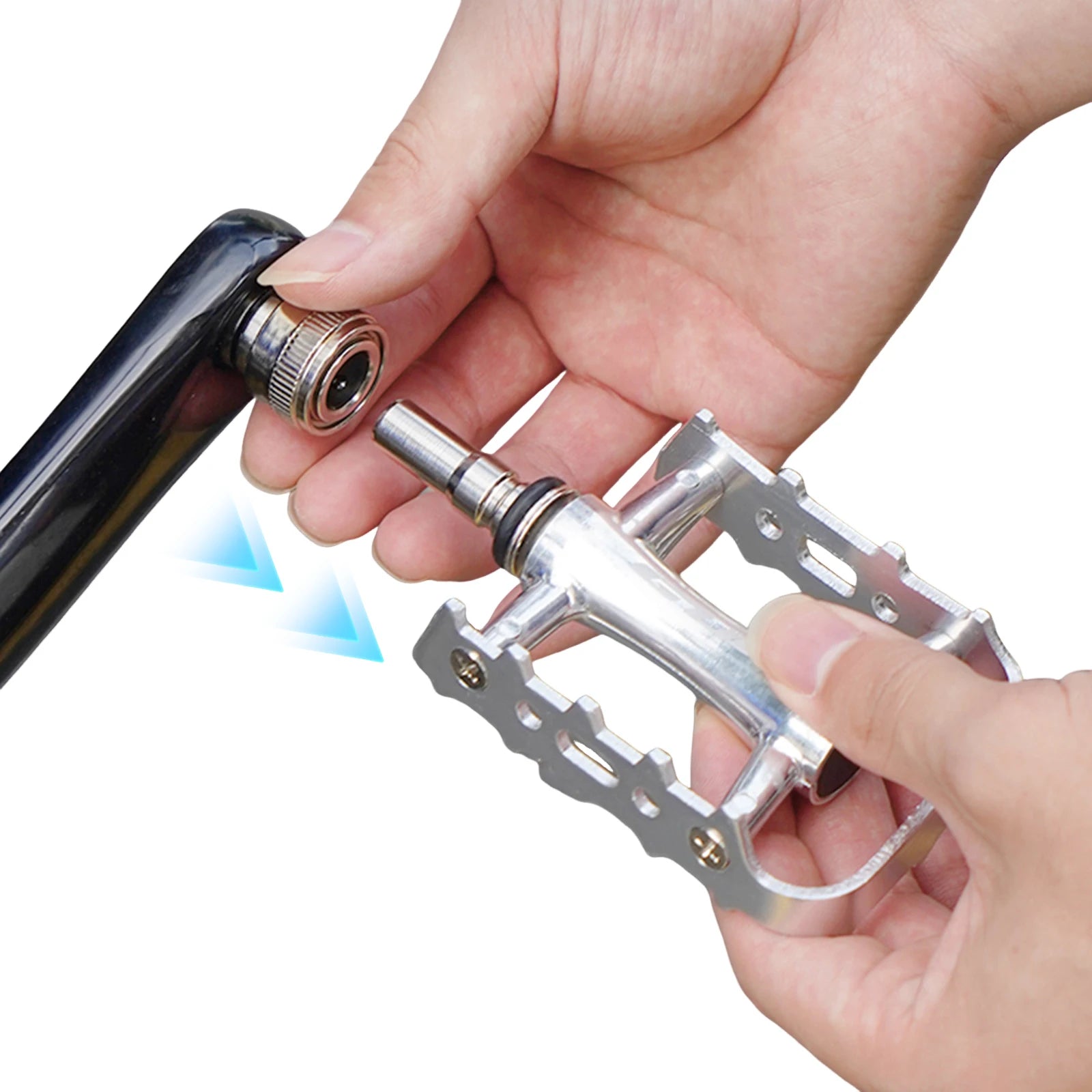 Aluminum Alloy Bicycle Pedal Triple Bearings Anti-slip High-grip