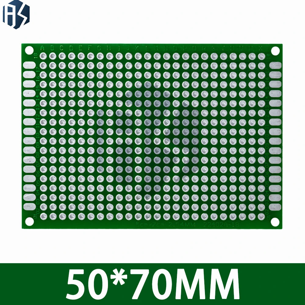 4 Pack Multi-Size Double Sided Copper FR4 PCB Board, Solderable Fiberglass Prototype Circuit Boards Zpaxo