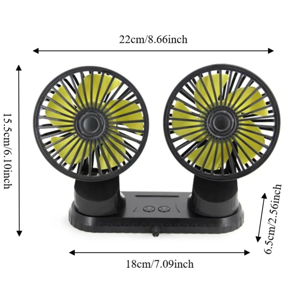 RVs Low Noise Universal Cooling Fan 360 Rotatable 3 Speeds Adjustable Zpaxo