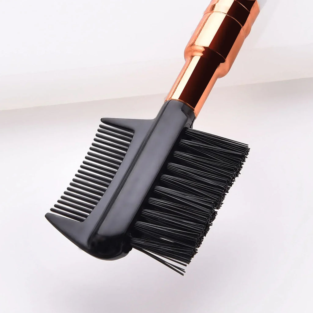 Double Ended Wood Handle Eyebrow Brush Eyelash 1 Professional Makeup