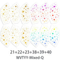 Waterproof Temporary Glitter Eye Shadow Stickers Silver Radiation Zpaxo Mixed-Q