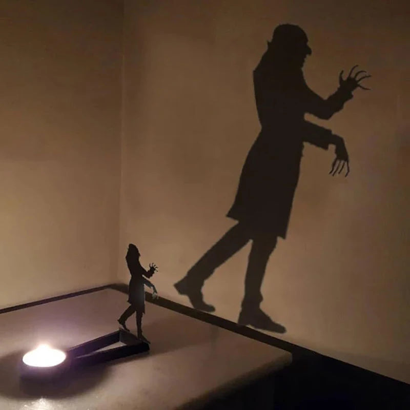 Nosferatu Candle Holder Nosferatu Candle Shadow Tealight Shadow Caster Halloween Horror Candle Holder Decor Party Horror Decor Zpaxo
