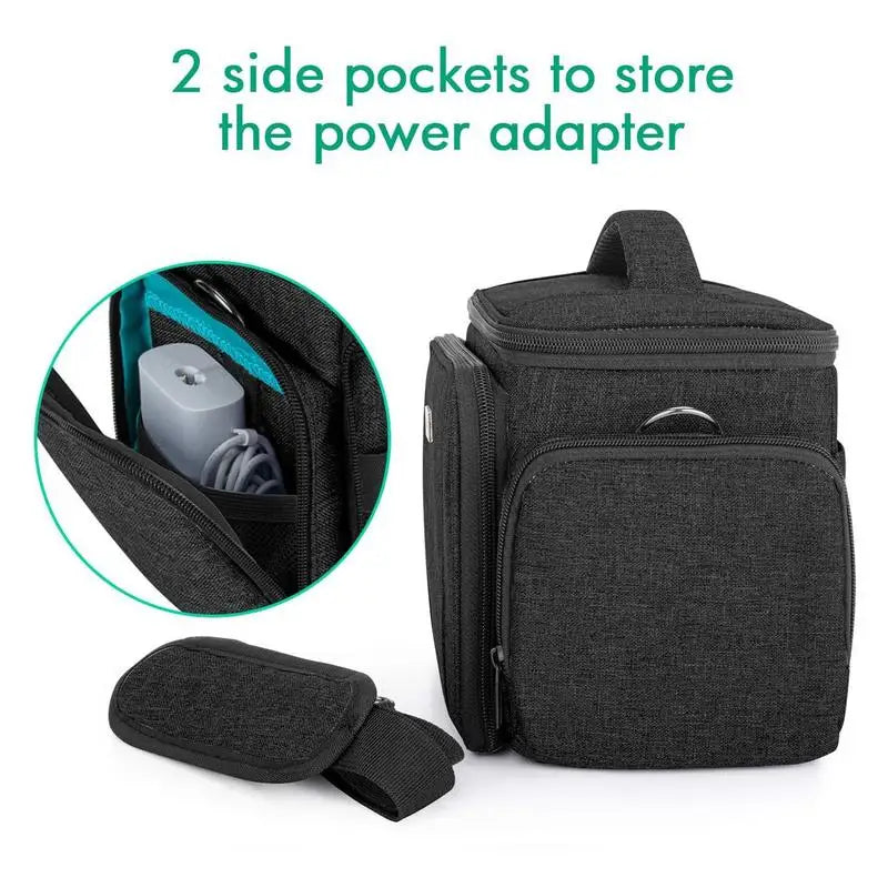 Portable Carrying Bag For Cricut Joy Household Heat Press Storage Bag With Adhesive Adjustable Straps Handle For Cricut Joy Zpaxo