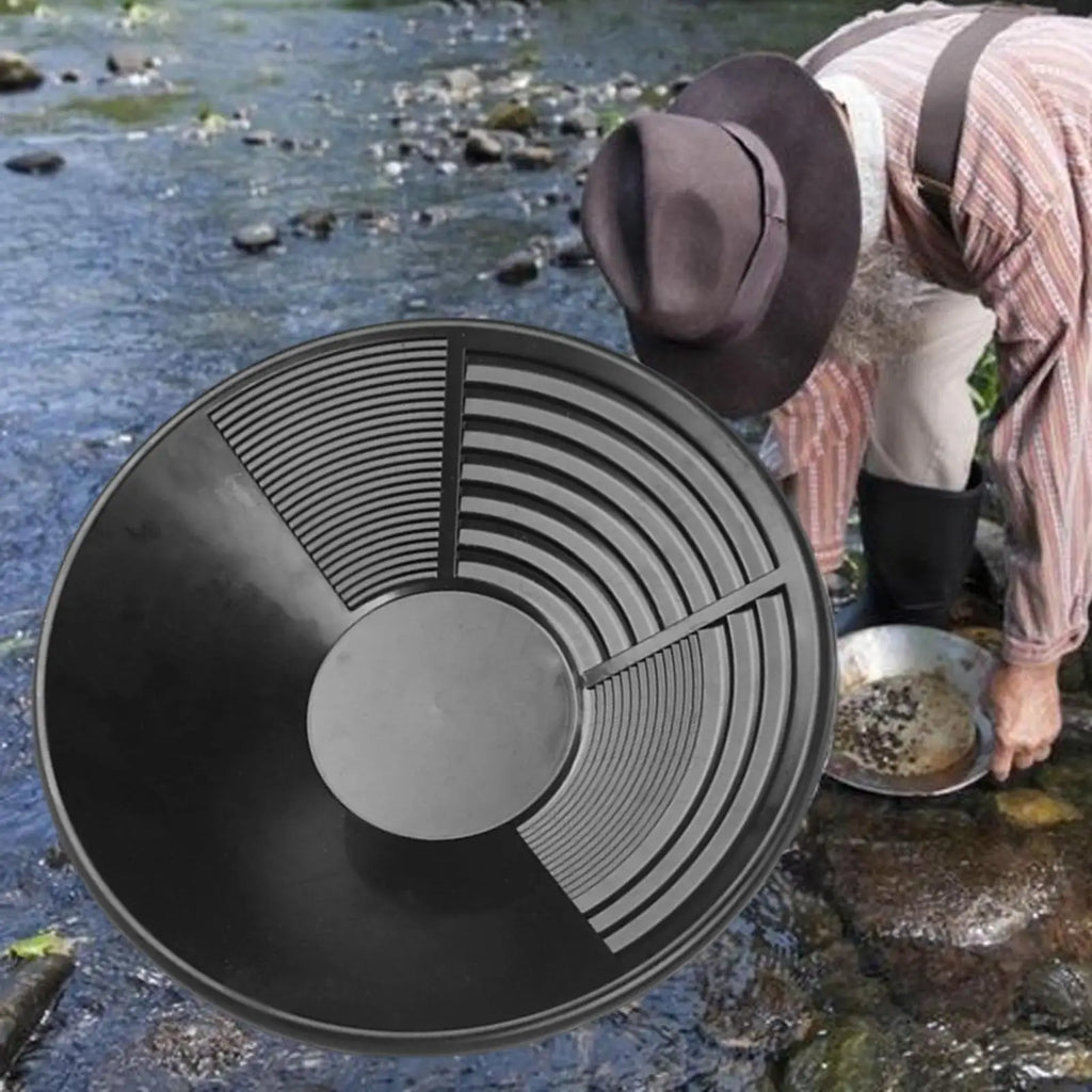 Plastic Gold Pan Basin NuggetMining Pan Dredging Prospecting River Tool Wash Gold Panning Equipment Gold Silver Metal Detector Zpaxo