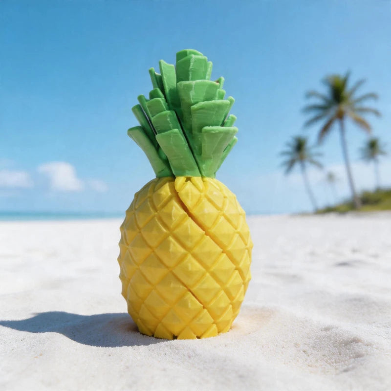 3D-Printed Stress-Relief Pineapple Toy: Creative Rotating Finger Squeezer and Fun Desktop Ornament