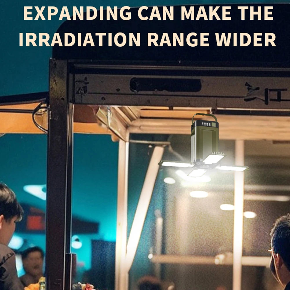 Foldable Camping Light Power Bank Rechargeable Lantern Waterproof
