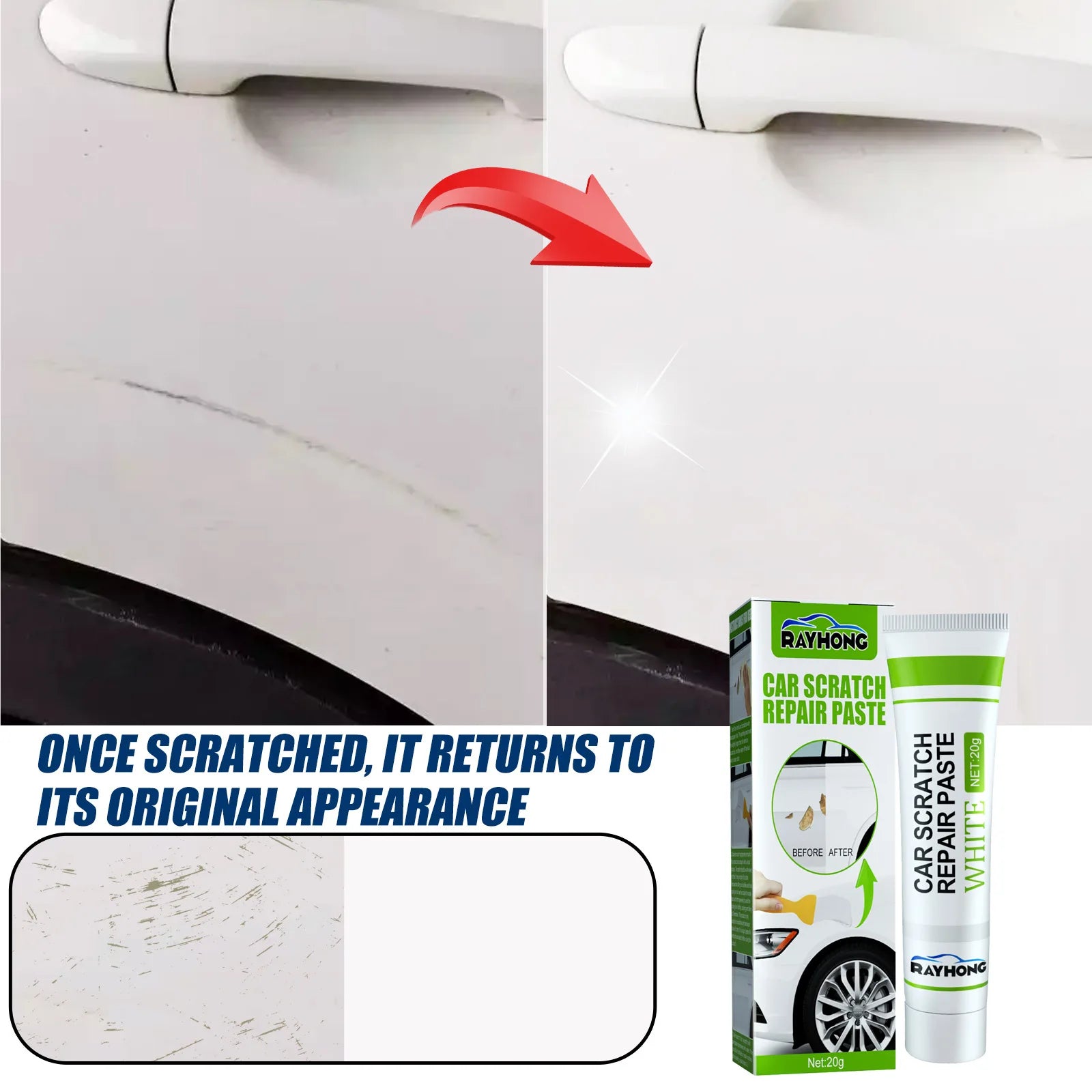 RayHong Fiberglass Repair Paste | Quick Dry Long Strand Fiber Fiberglass Repair Paste Zpaxo