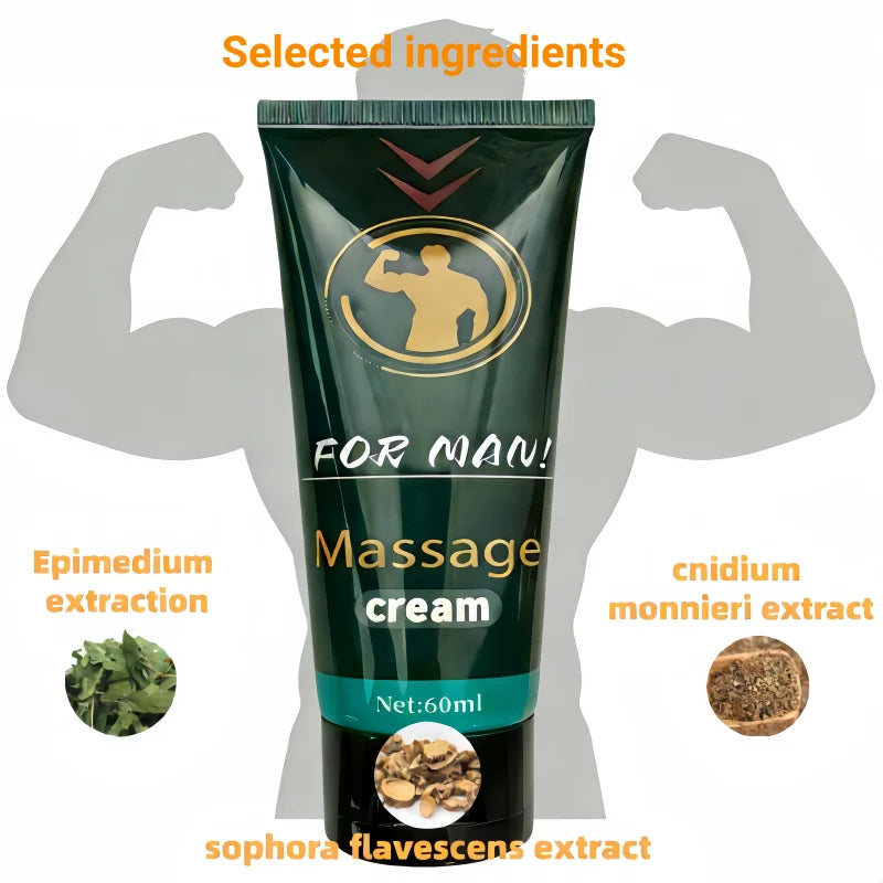 60ml KRIST Herbal Massage Balm For Men Private & Body Universal Zpaxo