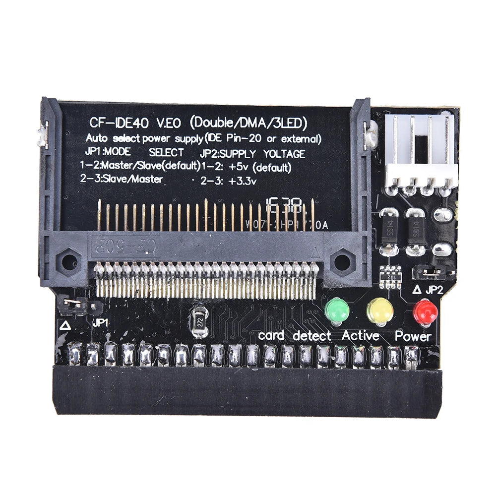 Compact Flash CF 3 5 Female 40 Pin IDE Bootable Adapter Converter Card Zpaxo Black