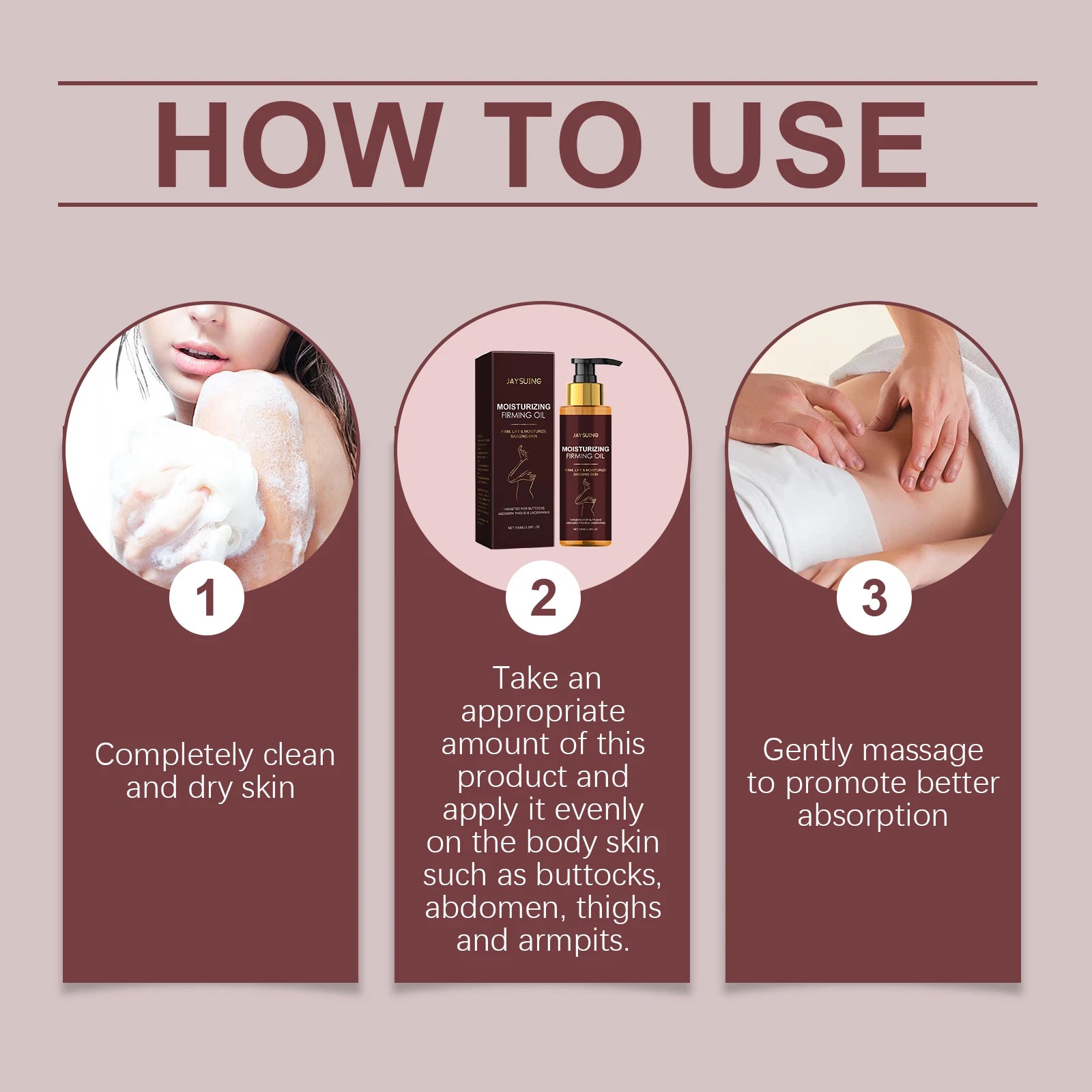 Jaysuing Tightening Body Oil – Firm, Moisturize & Lift Skin 100ml Body Treatment Oil Zpaxo