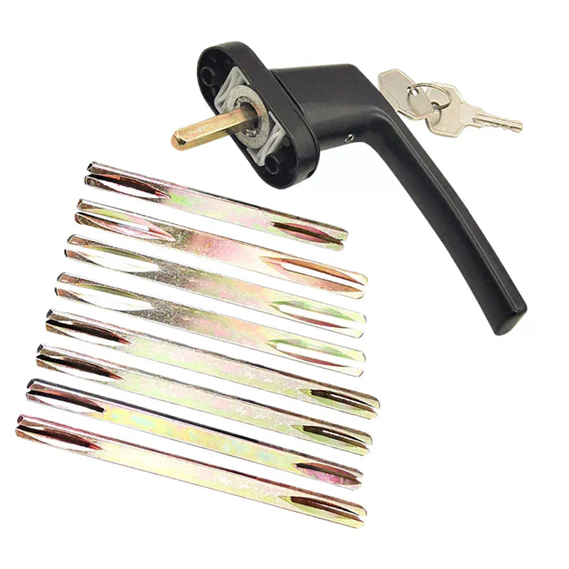 1Pcs Door Window Handles Galvanised Square Spindles Door Lock Transmission Rod Square Axis Square Strip Door Shaft Accessories Zpaxo