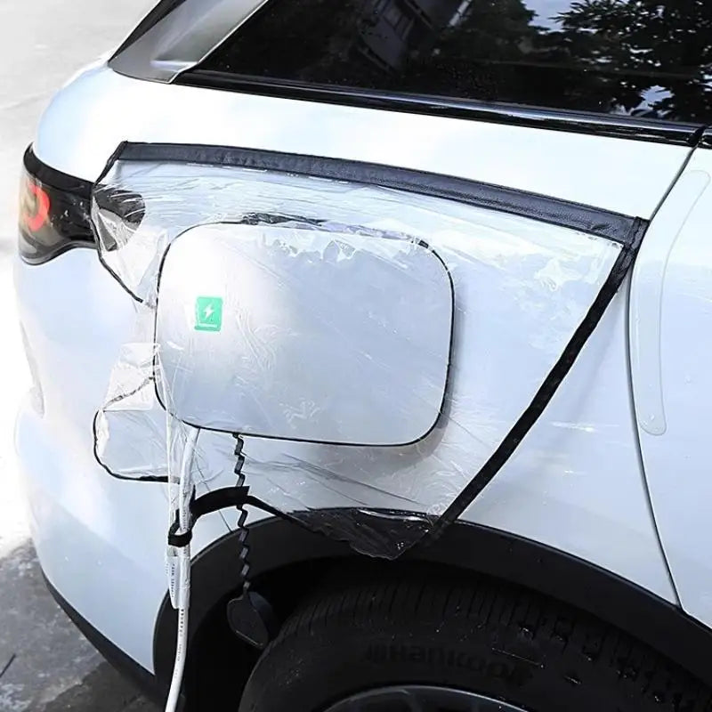 Magnetic EV Charger Port Cover – Waterproof Transparent Plug Guard