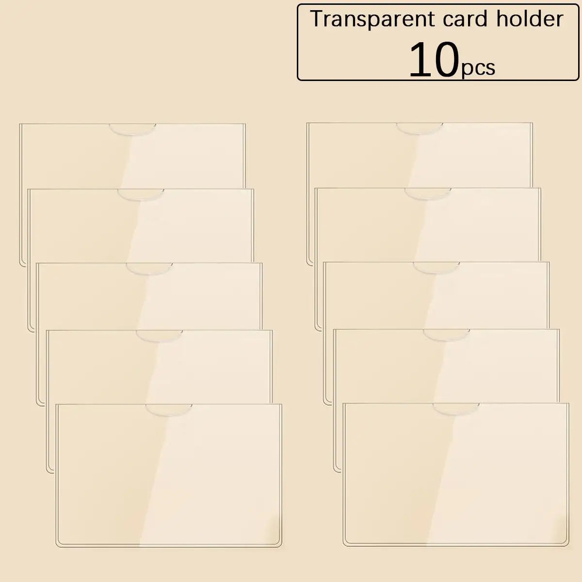 Transparent Card Holders for SSN, ID & Credit Cards – 5/10/20 Pack