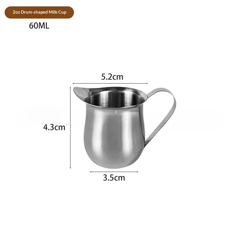 Stainless Steel Milk Frothing Pitcher – Latte Art Espresso Cup Milk Frothing Pitcher Zpaxo 60ML