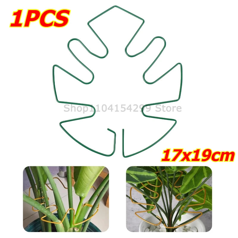 Large Monstera Plant Support Frame Sturdy Climbing Stems Leaf Stabilizer for Tall Houseplant Hanging Plant Stand Plants Holder Zpaxo Green-1pcs