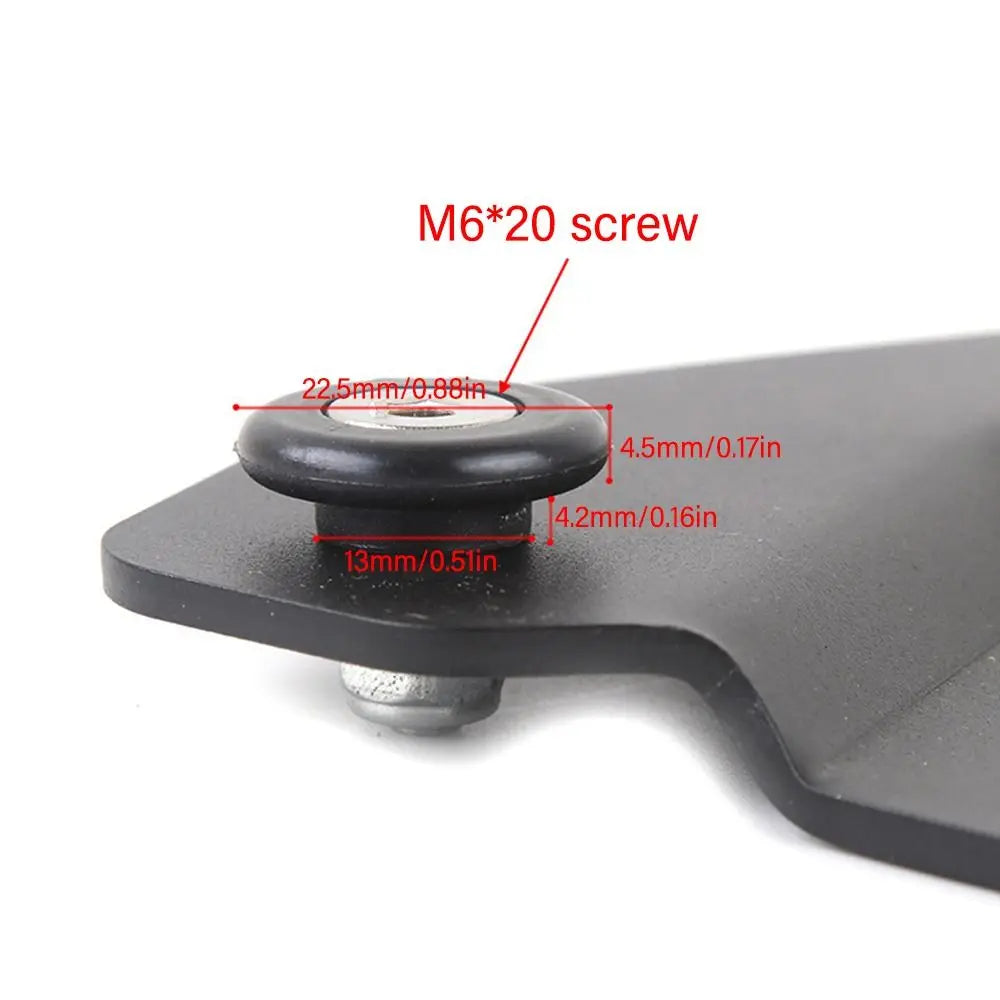4-Pack Motorcycle Tailbox Buckle Rear Luggage Bushing Spacers Luggage Mounting Spacers Zpaxo