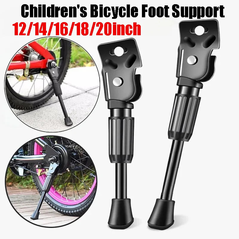 Heavy-duty Kickstand Kids Bike Side Mount Parking Support Stand Fits