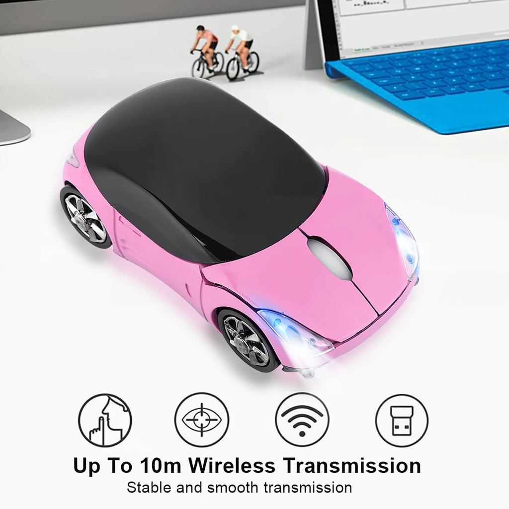 Car Mouse Wireless Optical 1600DPI Mac ME Windows Tablet Gaming Office