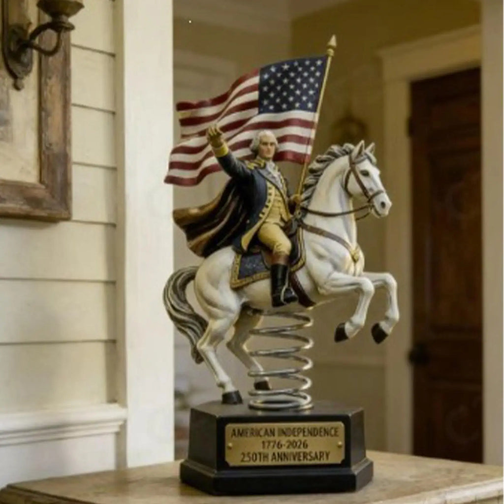 Horse Statue 250 Years Commemorative Desktop Figurine Resin Men