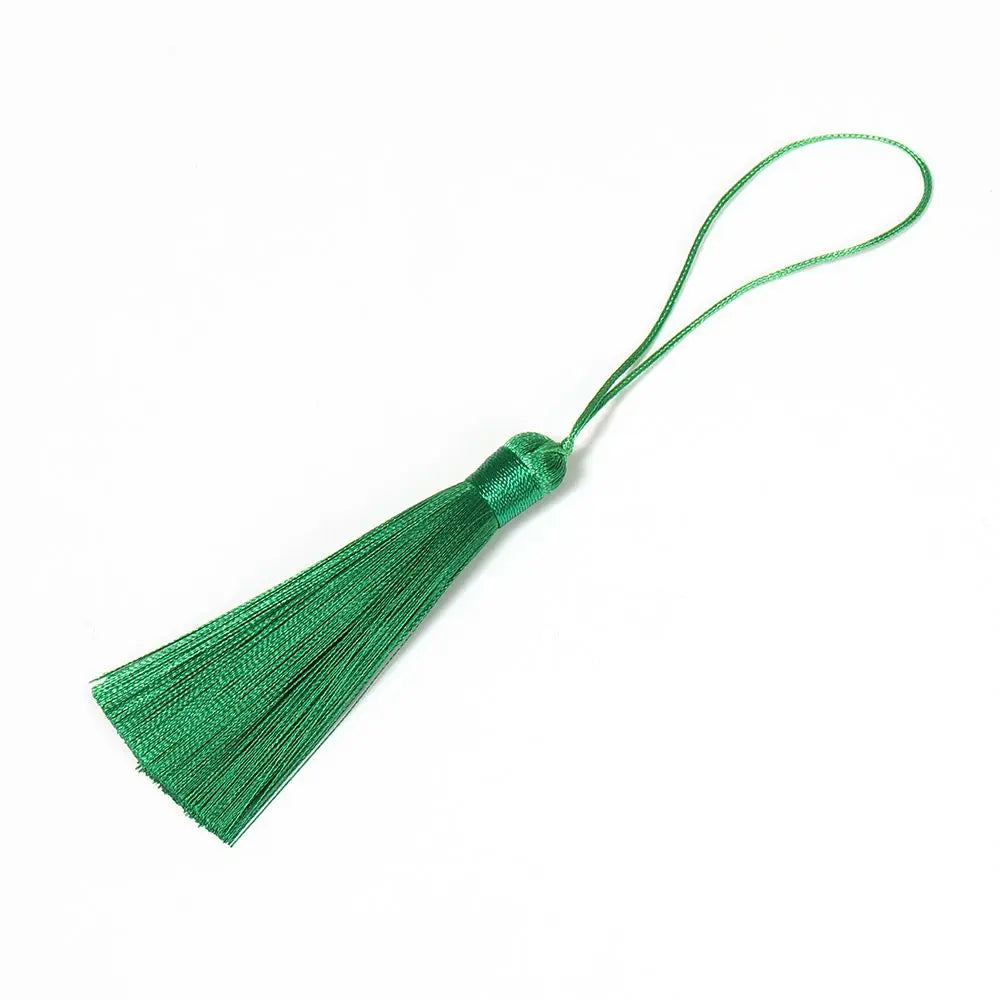 Handmade Wedding Decoration DIY Embellish Crafts Tassel Trim Accessories Tassel Hanging Rope Tassel Fringe Silk Tassel Pendant Zpaxo green