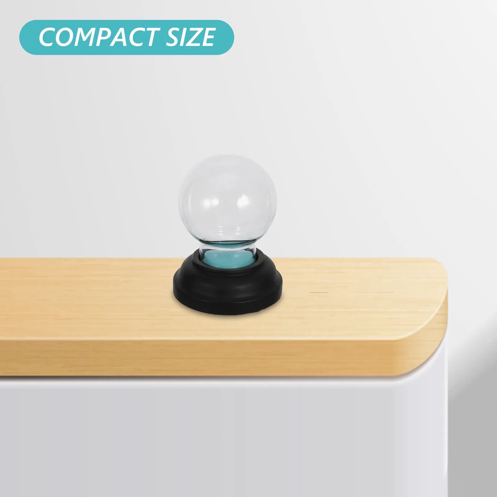 Fillable Clear Glass Snow Globe Shell Thickened Transparent Dome Jar