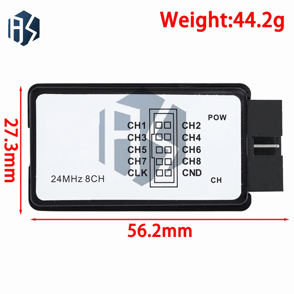 24MHz 8-Channel USB Debugger, High Speed 24M/Sec Debugging Tool for ARM FPGA Development Zpaxo