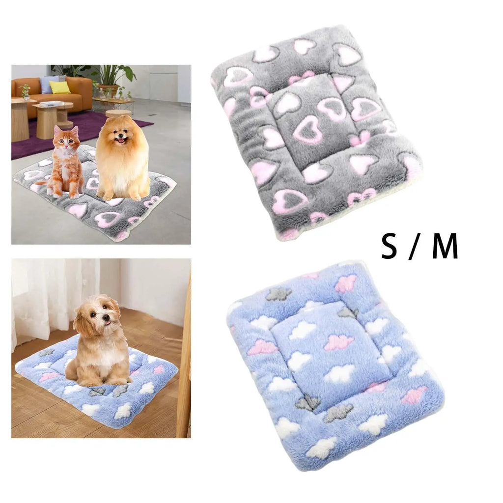 Dog Bed Mat Washable Kitten Cushion Fleece Pet Sleeping Mats Cat Zpaxo