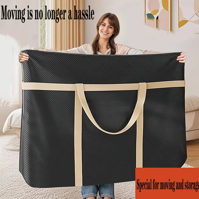 Two Extra-large Durable Storage Bags Double Zippers Reinforced