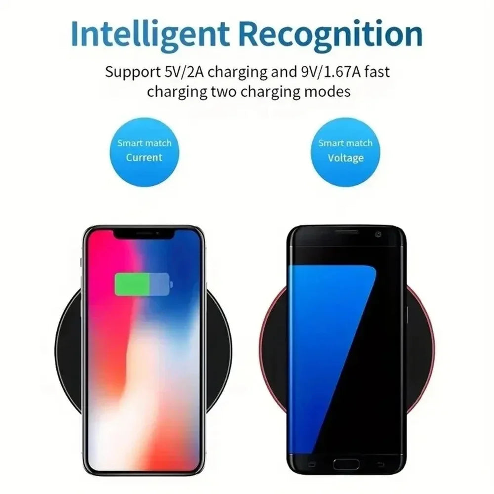15W Wireless Fast Charging Pad – iPhone & Samsung Compatible Wireless Charging Pad Zpaxo