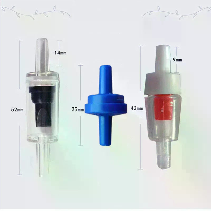 5pcs Fish Tank Air Pump CO2 Diffuser Water Aquarium Non-Return Check Valves Zpaxo
