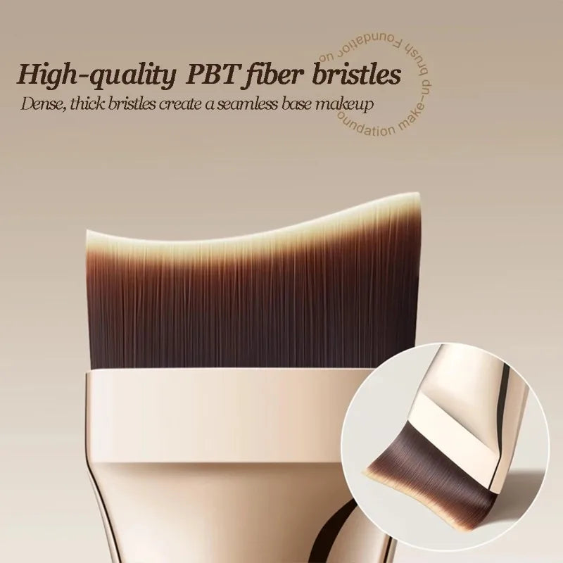 1 Ultra-thin One-line Foundation Brush Crescent-shaped Paint-free