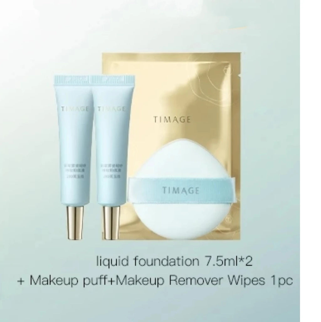 Timage Travel Suit Makeup Primer Concealer Palette Sample Foundation Zpaxo