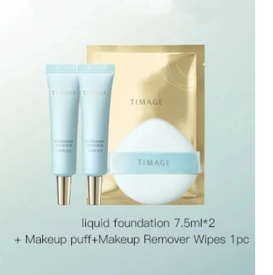 Timage Travel Suit Makeup Primer Concealer Palette Sample Foundation Zpaxo