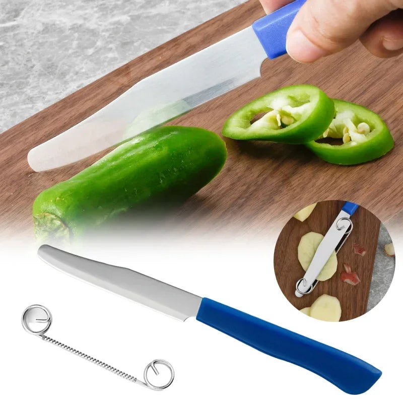 2 in 1 Kitchen Peeler Vegetable Fruit Peelers Quick Slicing Cutter with Spring Potato Shredder Carrot Peeler Kitchen Gadgets Zpaxo