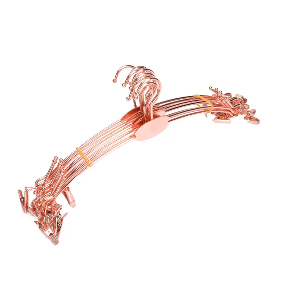 Chic Rose Gold Clip Hanger Premium Non-slip Underwear Bra Pants
