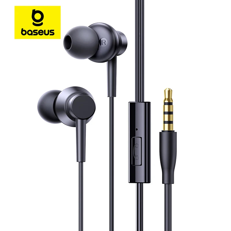 Baseus Encok HZ11 CZ11 In-ear Wired Earphones Powerful Bass Type-c Zpaxo HZ11 Cluster Black China Mainland